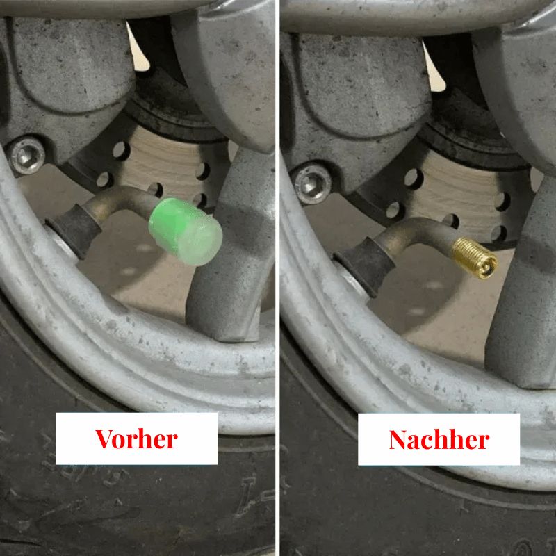 Luminous tire valve caps for cars – fluorescent, universal fit