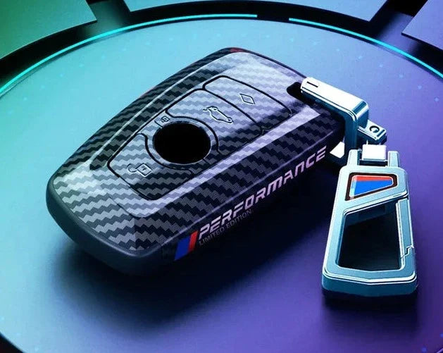 Carbon Fiber Car Key Cover – Stylish Protective Key Case