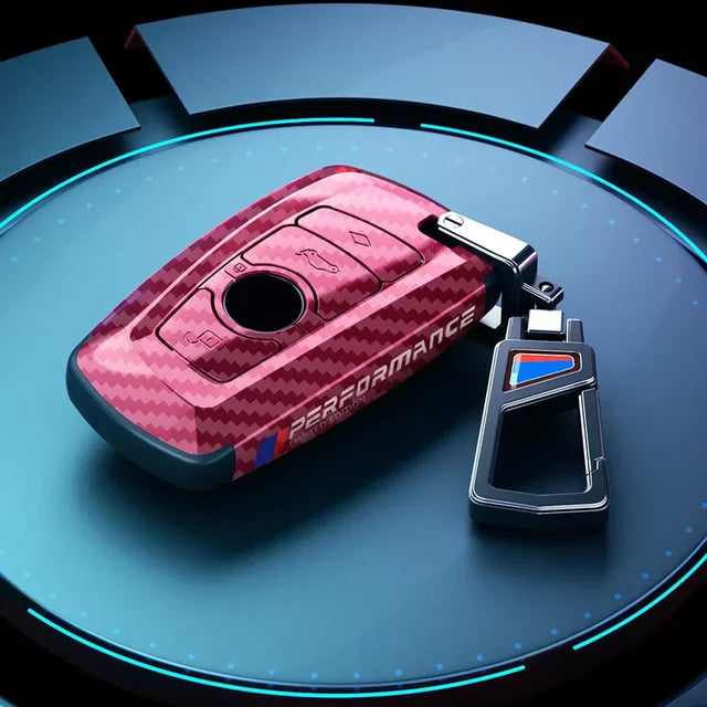 Carbon Fiber Car Key Cover – Stylish Protective Key Case
