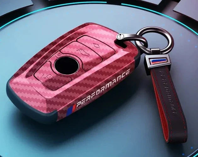 Carbon Fiber Car Key Cover – Stylish Protective Key Case