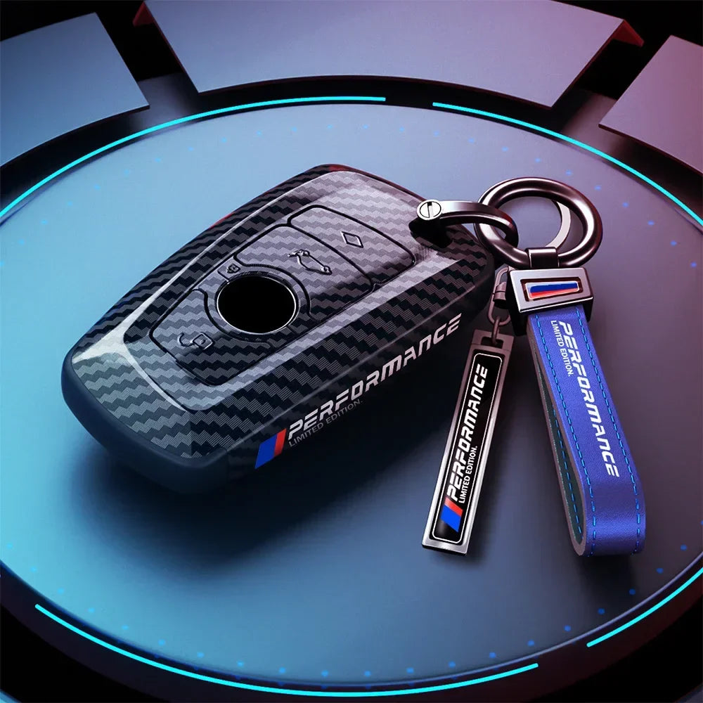 Carbon Fiber Car Key Cover – Stylish Protective Key Case