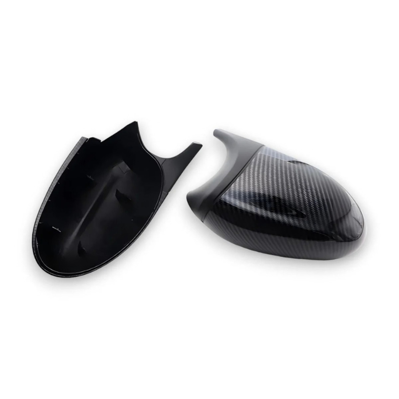 BMW E8X E9X Gloss Black & Carbon Print Mirror Caps (2004–2013)