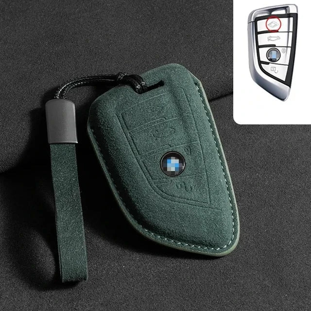 Suede protective cover for BMW keys – perfect fit, signal unchanged