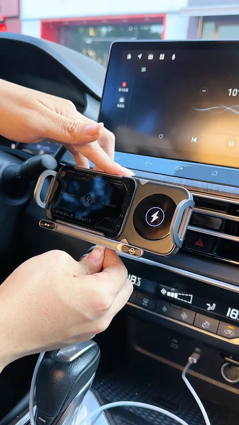 Wireless Car Phone Holder with Inductive Charging – Stable Air Vent Mount