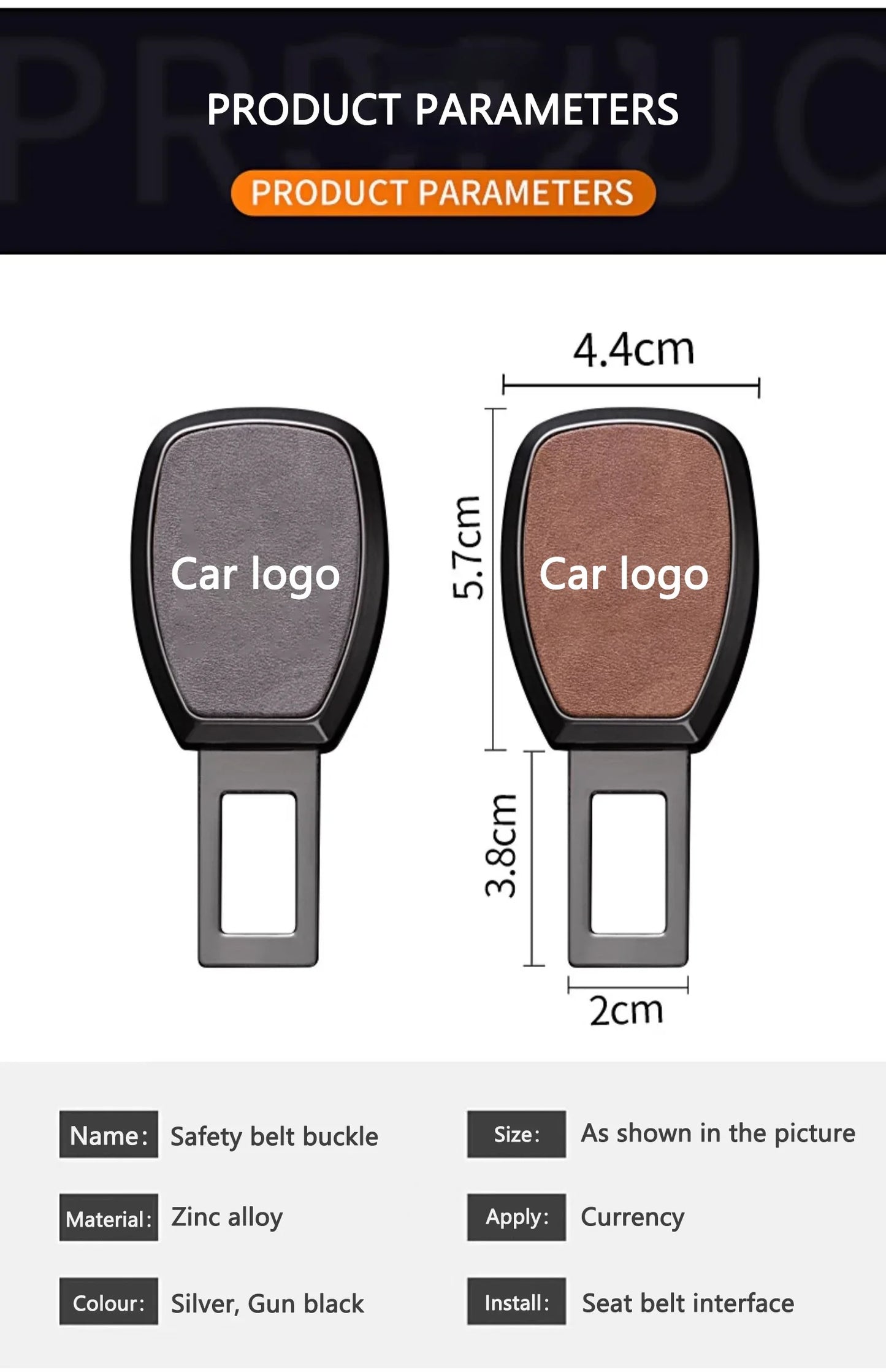 Seat belt extension clip for Audi – seat belt buckle & lock cover (A1–Q8, RS models)