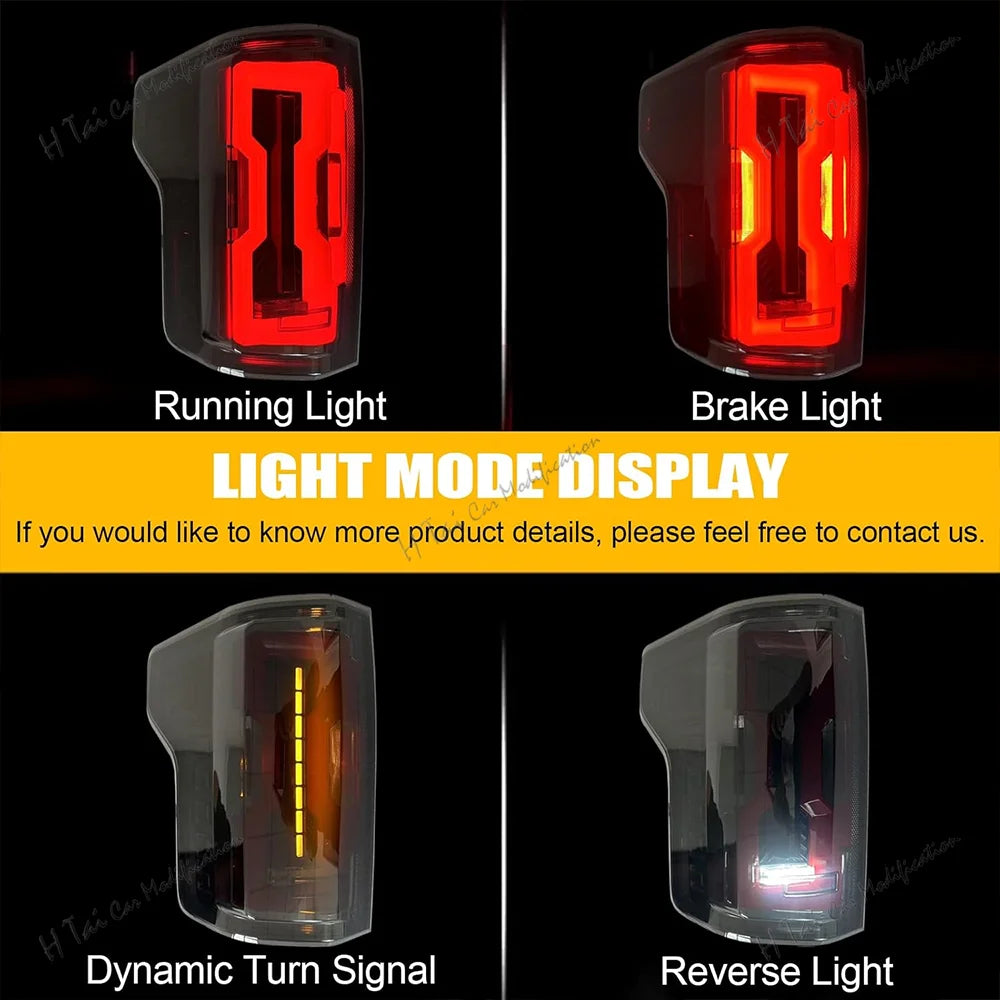 LED Tail Lights for Ford F150 2015 to 2020 with Dynamic Turn Signals