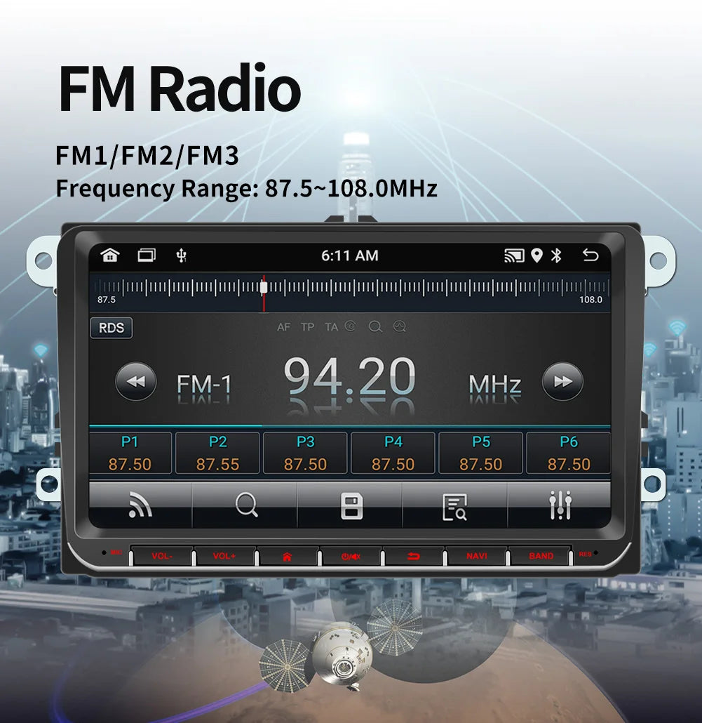 Android-Multimediasystem für Volkswagen mit CarPlay, Android Auto & GPS