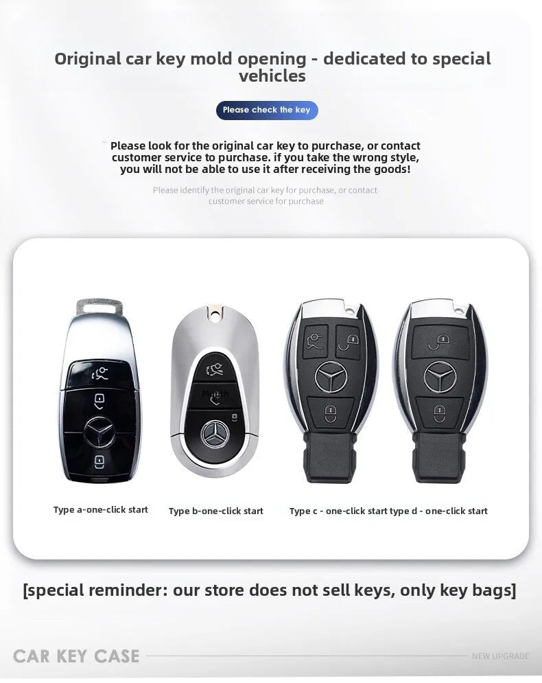 TPU car key cover for Mercedes-Benz – Elegant protection with soft TPU design
