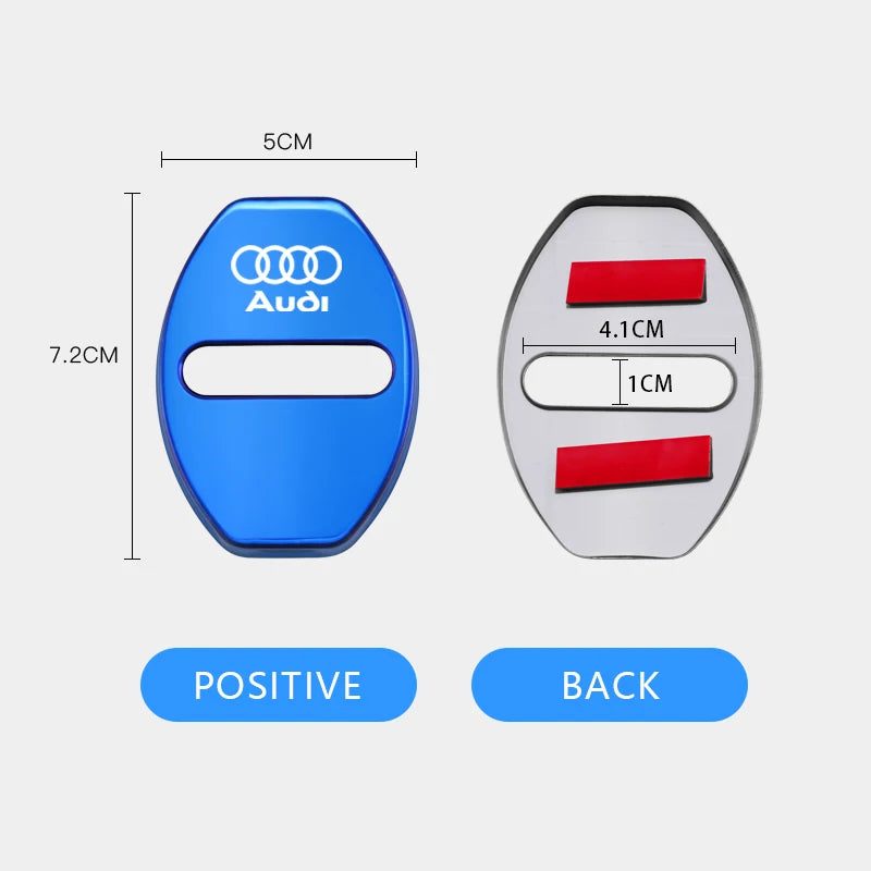 Zinc alloy door lock cover for Audi – protective caps for car door lock A1–Q8 series