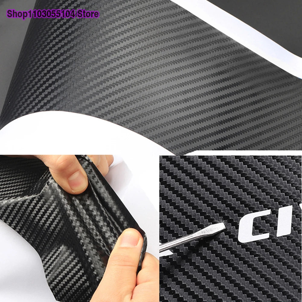 VW Golf Carbon Fiber Door Sill Protector – Scuff Plate Guard Sticker (4PCS)