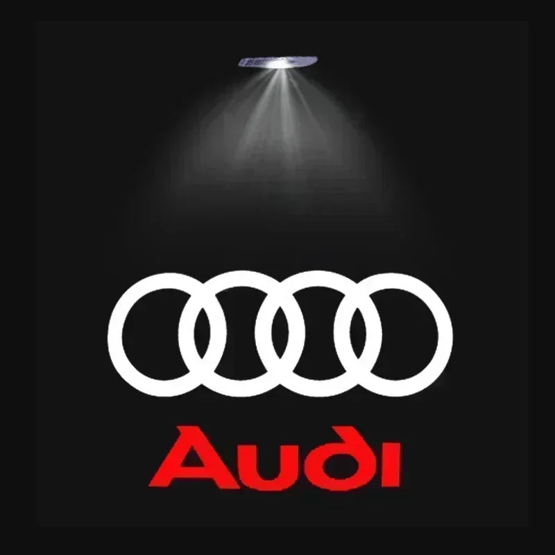 Audi LED Door Logo Projector – Welcome Puddle Lights for A3 A4 Q5 (2PCS)