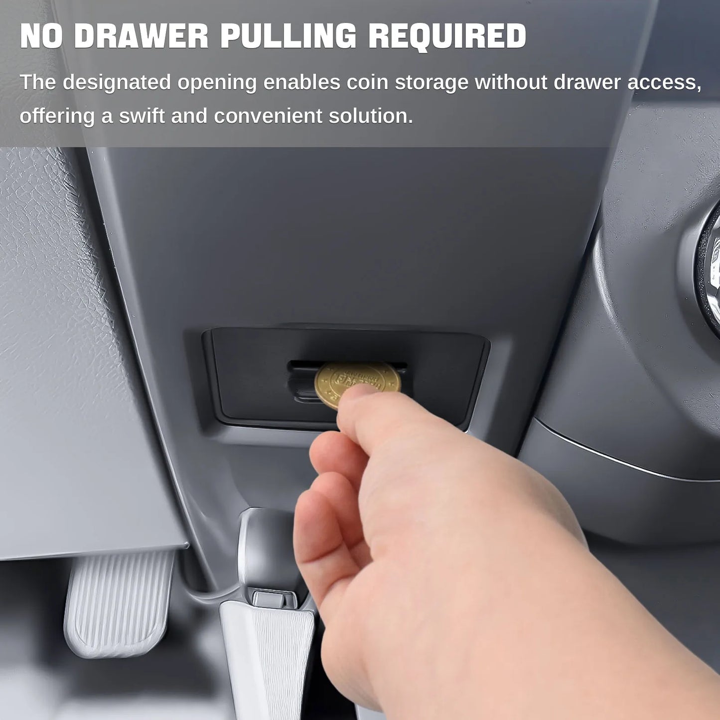 Hidden Center Console Drawer Organizer for Ford F-150 (2015–2020)
