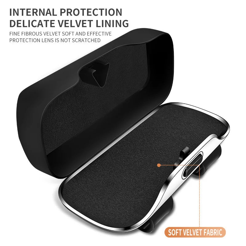 Sunglasses holder for Audi – Premium storage box for sun visors (Q3, Q5, Q7, Q8, A3, A4, A5, A6, A7, A8)