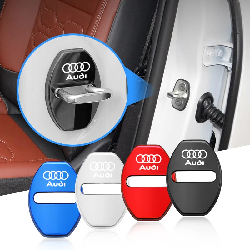 Zinc alloy door lock cover for Audi – protective caps for car door lock A1–Q8 series