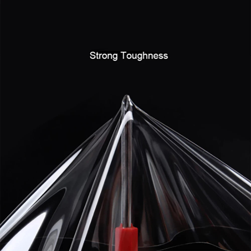 Glänzende transparente PVC-Folie in Hellrauch – Stilvolle Tönungsfolie für Scheinwerfer & Rücklichter (100×30 cm)