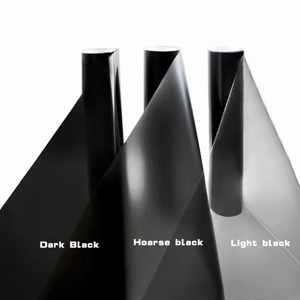 Glänzende transparente PVC-Folie in Hellrauch – Stilvolle Tönungsfolie für Scheinwerfer & Rücklichter (100×30 cm)