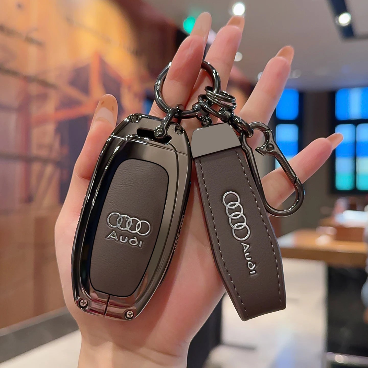 Zinc alloy key case for Audi – Stylish protection for your car key