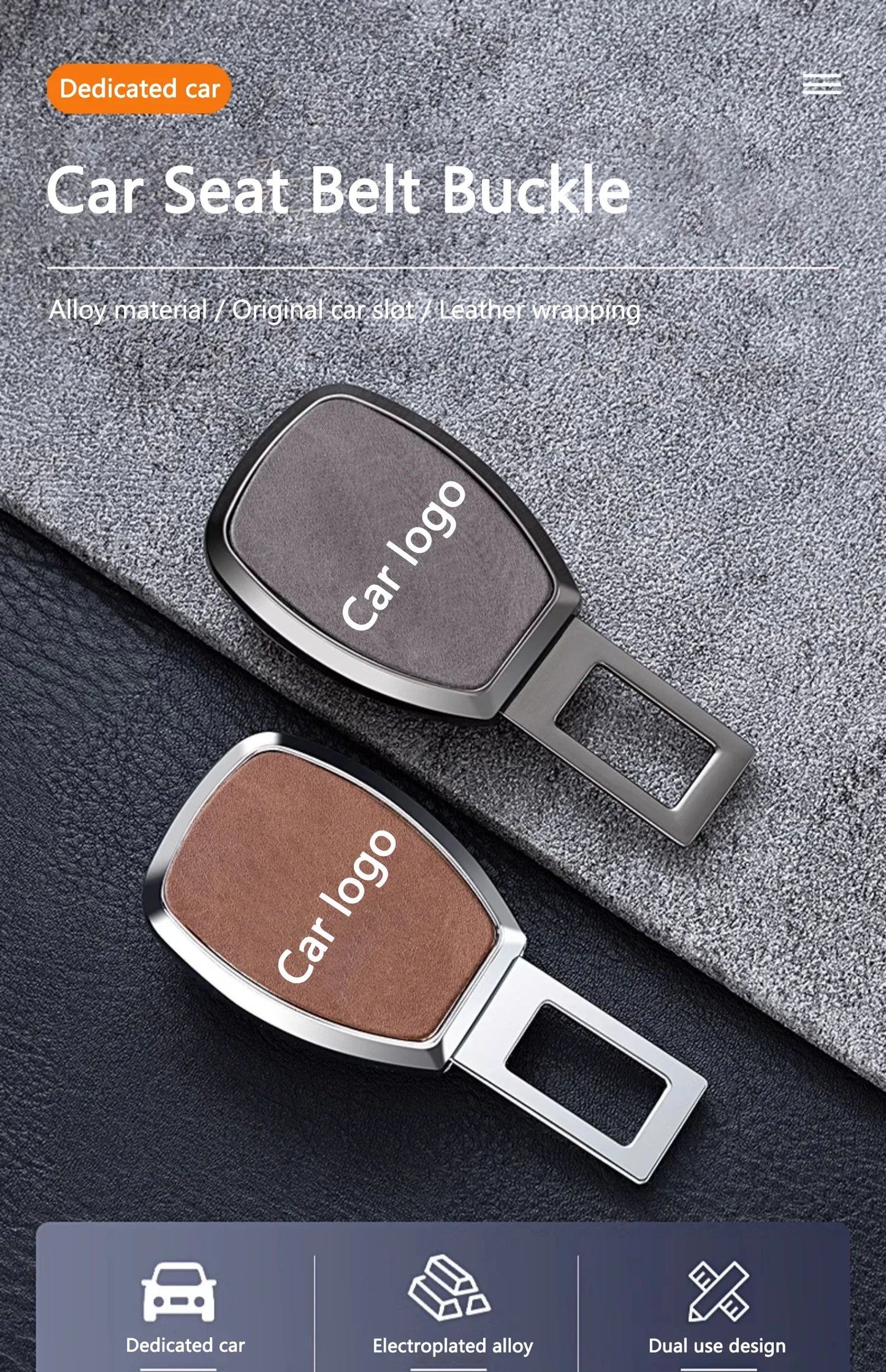 Seat belt extension clip for Audi – seat belt buckle & lock cover (A1–Q8, RS models)