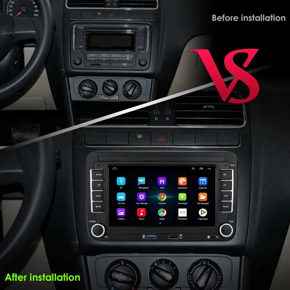 Android multimedia system for Volkswagen with CarPlay, Android Auto & GPS