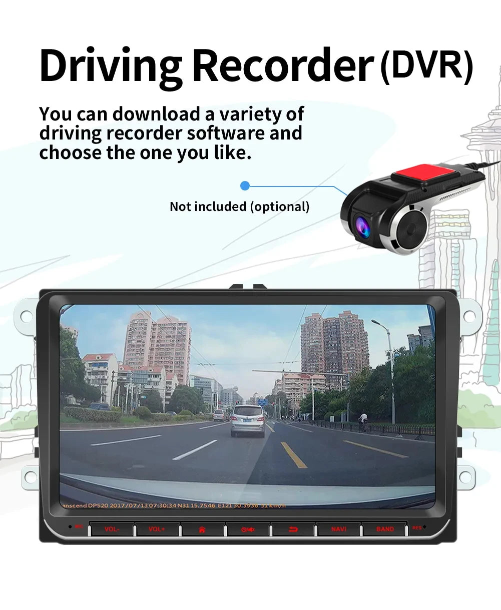 Android multimedia system for Volkswagen with CarPlay, Android Auto & GPS