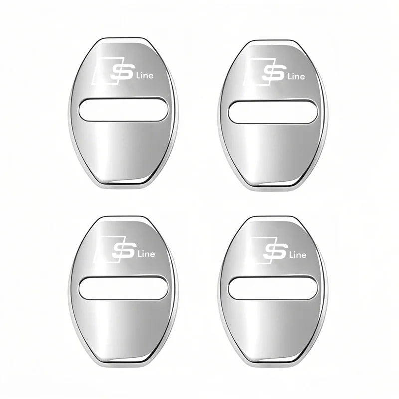 Zinc alloy door lock cover for Audi – protective caps for car door lock A1–Q8 series