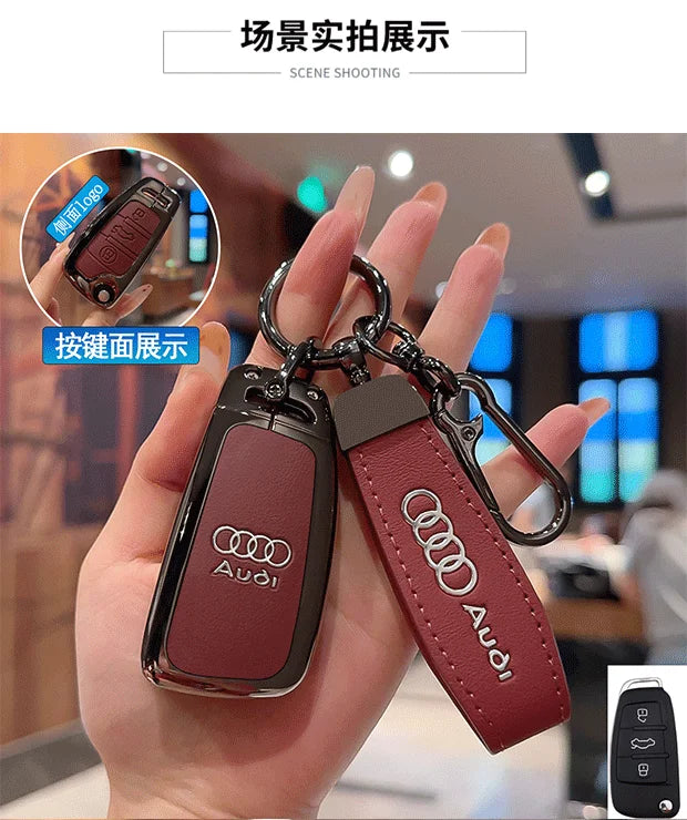 Zinc alloy key case for Audi – Stylish protection for your car key
