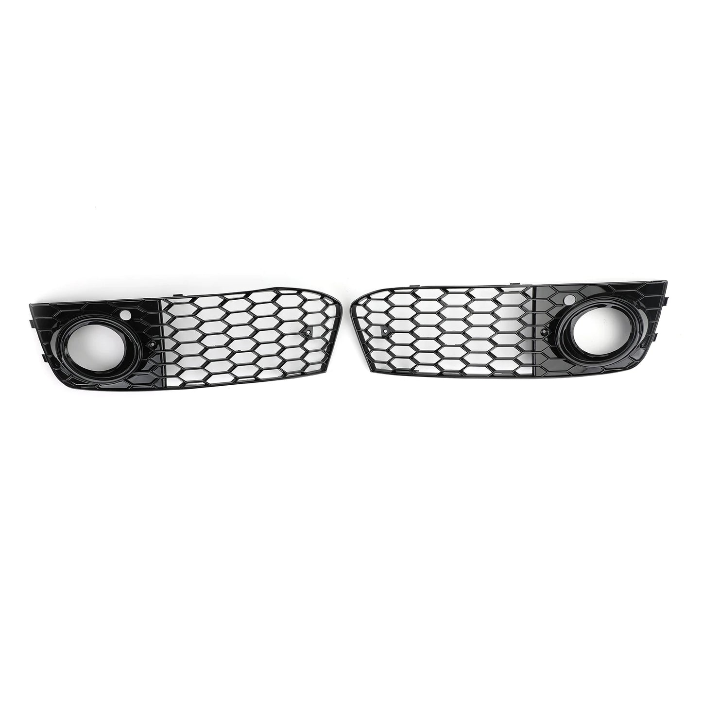 Honeycomb Fog Light Grill Set for Audi A4 B8 2009–2012 – Sporty Front Bumper Inserts