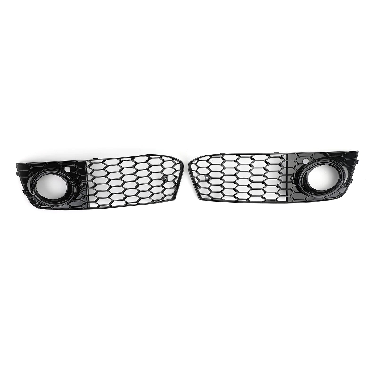 Honeycomb Fog Light Grill Set for Audi A4 B8 (2009–2012) – Sport Front Bumper Inserts