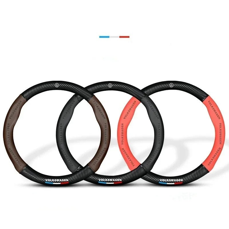Steering wheel cover for VW – Suitable for Golf MK8, Tiguan, T-Roc, Polo, Passat and many more.