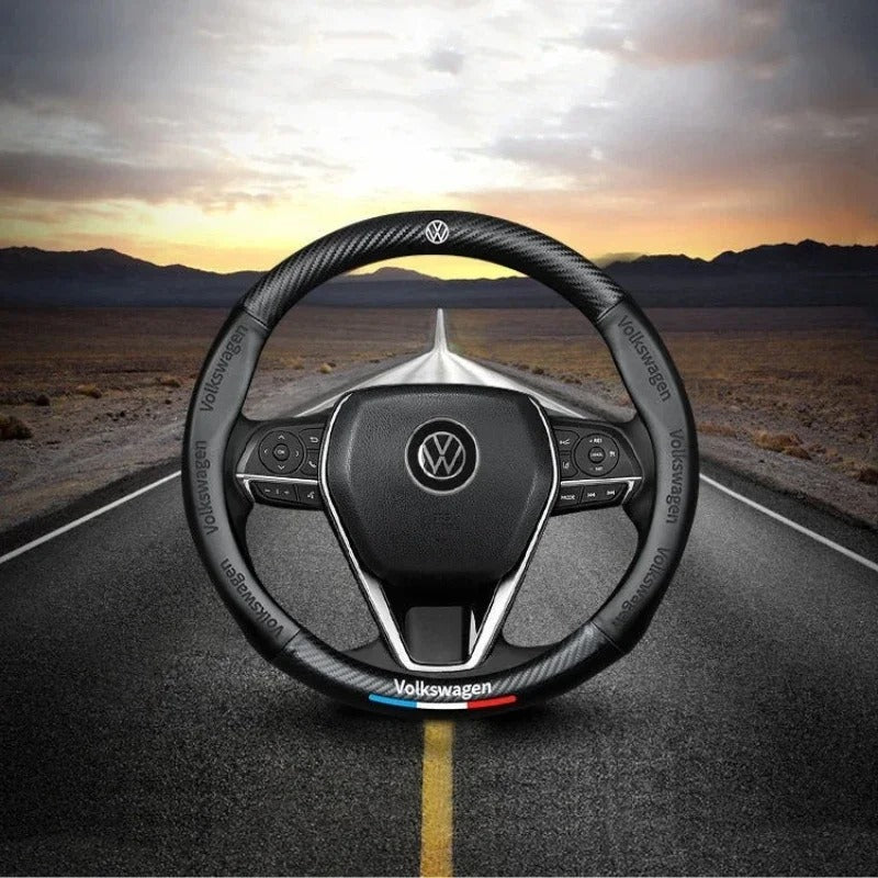Steering wheel cover for VW – Suitable for Golf MK8, Tiguan, T-Roc, Polo, Passat and many more.