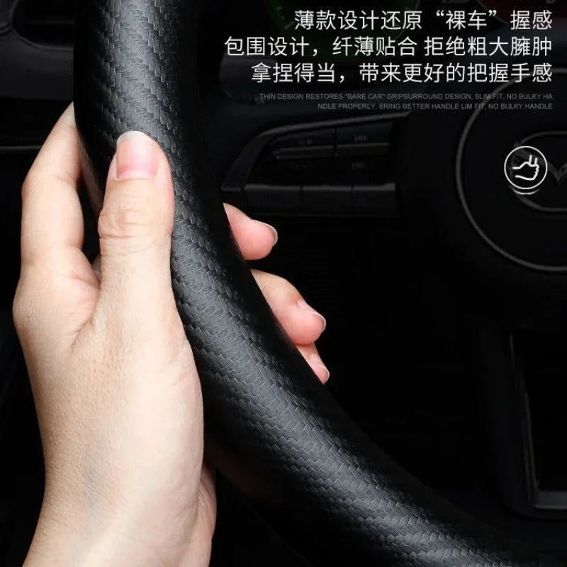 Steering wheel cover for VW – Suitable for Golf MK8, Tiguan, T-Roc, Polo, Passat and many more.