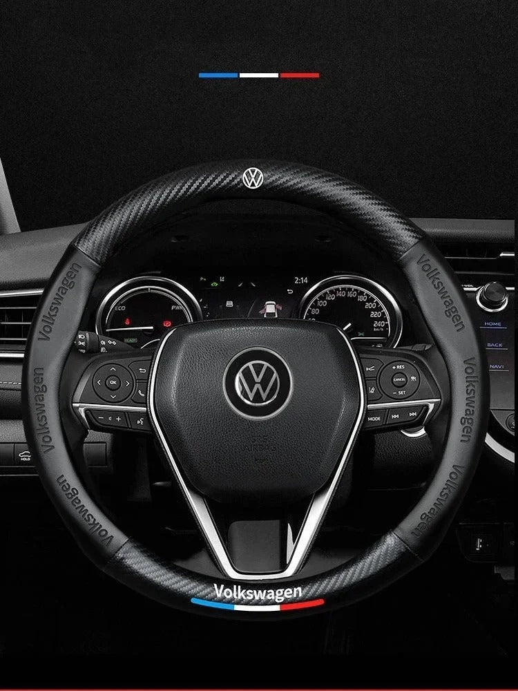 Steering wheel cover for VW – Suitable for Golf MK8, Tiguan, T-Roc, Polo, Passat and many more.