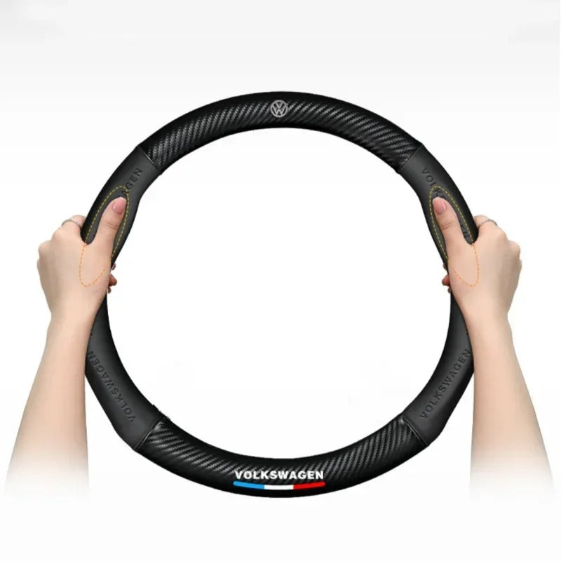 Steering wheel cover for VW – Suitable for Golf MK8, Tiguan, T-Roc, Polo, Passat and many more.