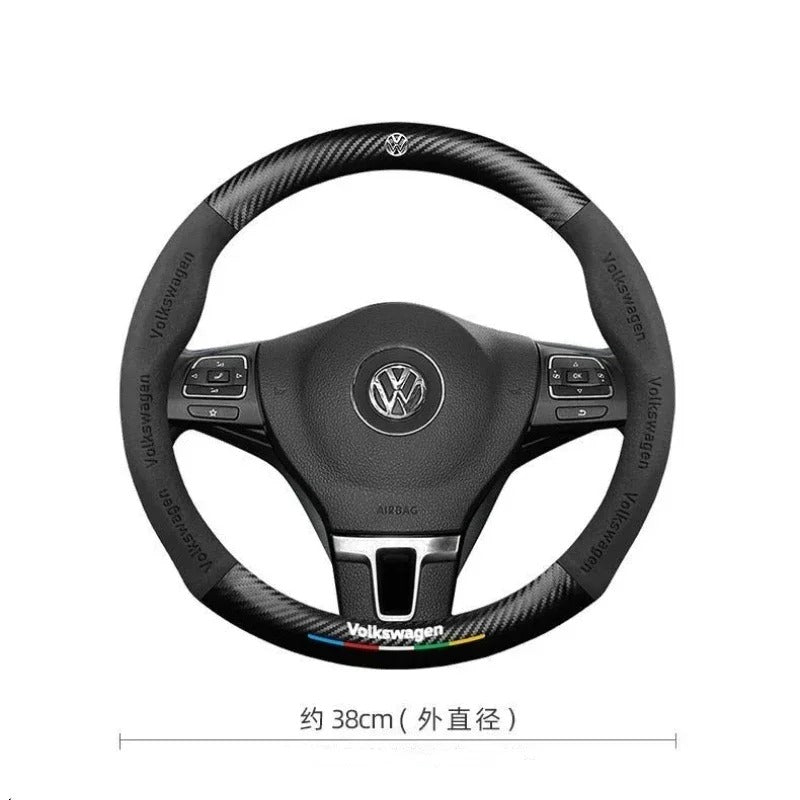 Steering wheel cover for VW – Suitable for Golf MK8, Tiguan, T-Roc, Polo, Passat and many more.