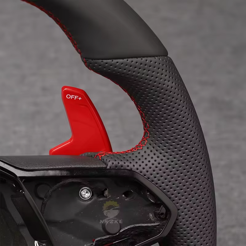 Volant sport en cuir synthétique pour Volkswagen Golf – Design premium universel