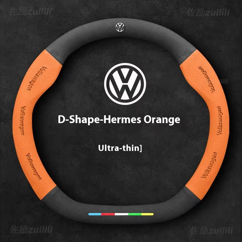 AutoVeredler Suede Steering Wheel Cover – Sport Grip Cover for VW