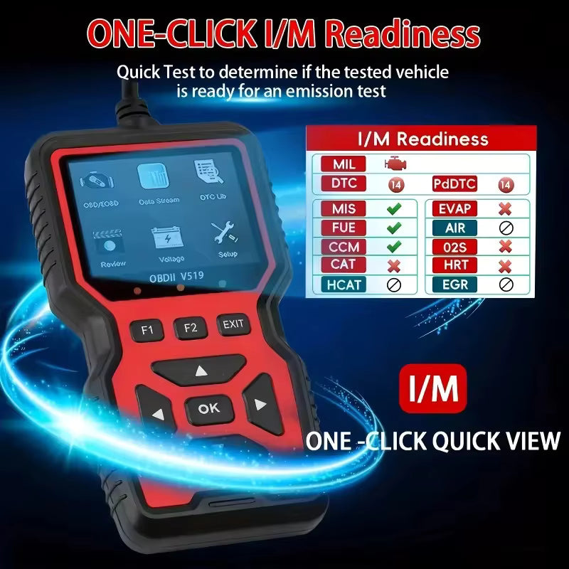 OBD2 Scanner V519 Professional Car Diagnostic Tool – Real-Time Engine Code Reader for 99% Vehicles