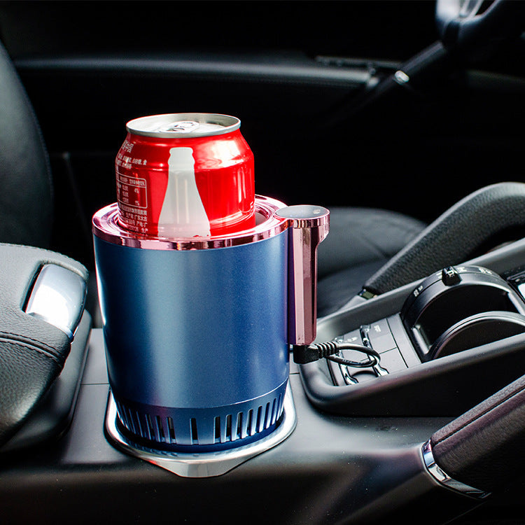 Thermal car cup holder with temperature control