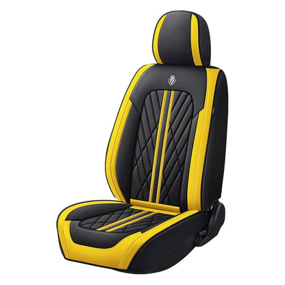 Custom leather car seat cover designed for Mitsubishi models including Outlander, Pajero, ASX and Lancer, providing premium interior protection.