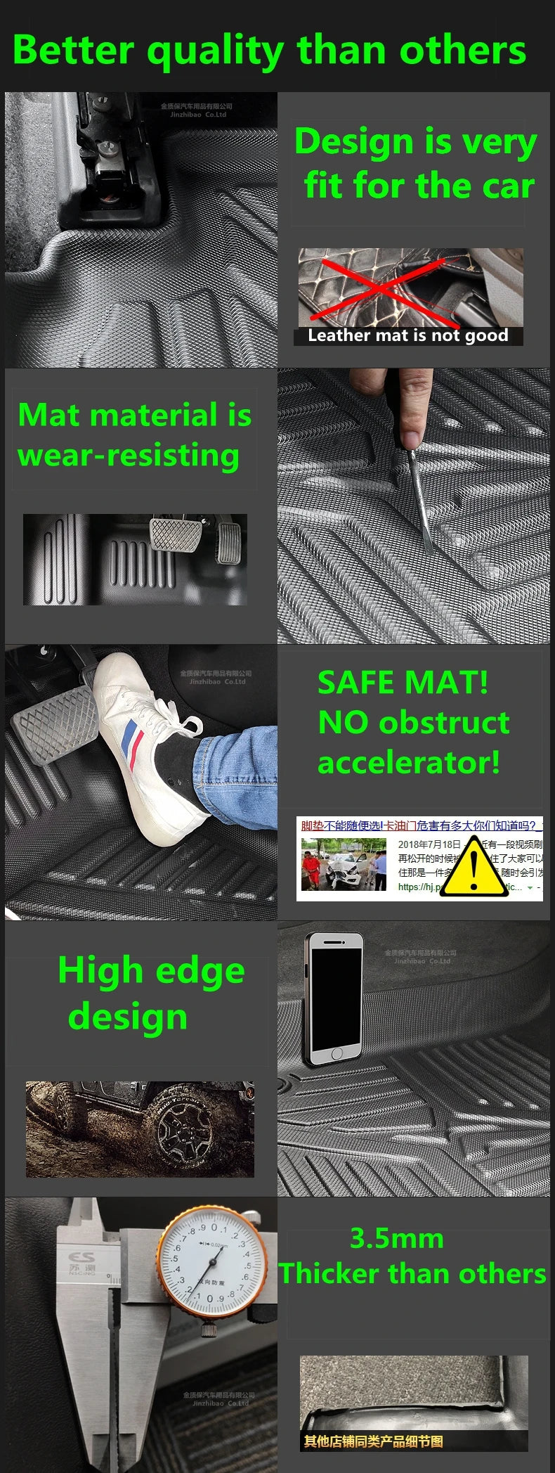 Custom Luxury All-Weather Floor Mats for Ford F-150 (2015–2024)