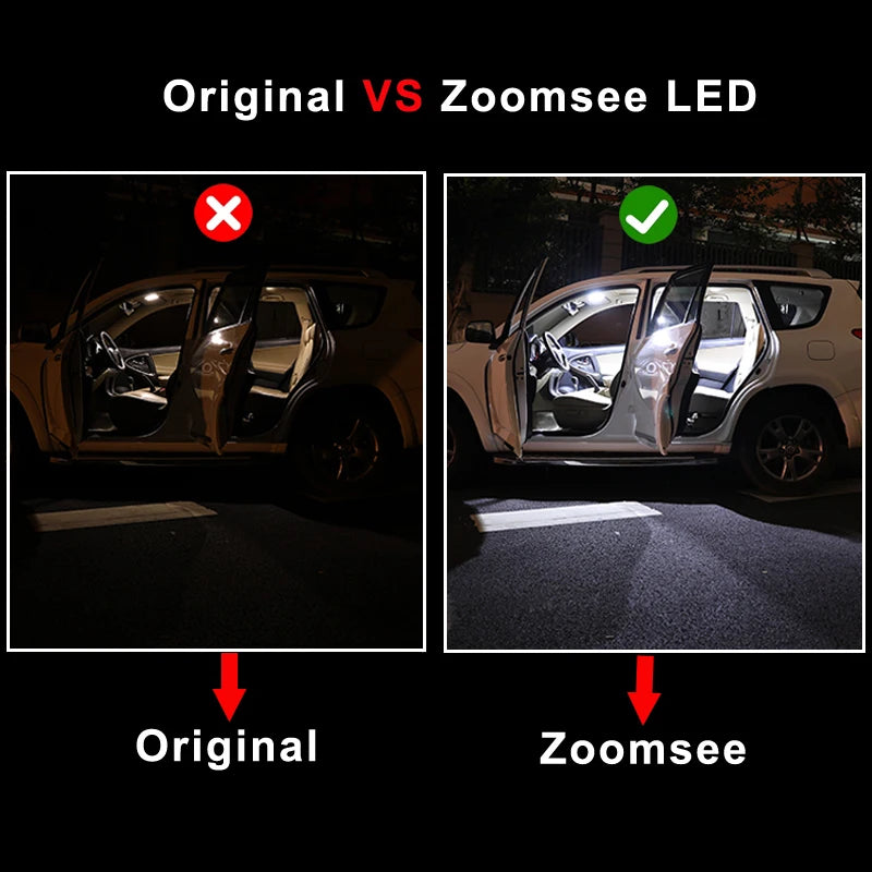 Autoveredler LED Interior Light Kit for Volkswagen – 12V Canbus Compatible, 200 Lumens