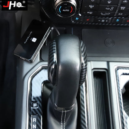 Upgrade Your Ford F150 2016-2020 with Carbon Grain Shift Handle Overlay Trim