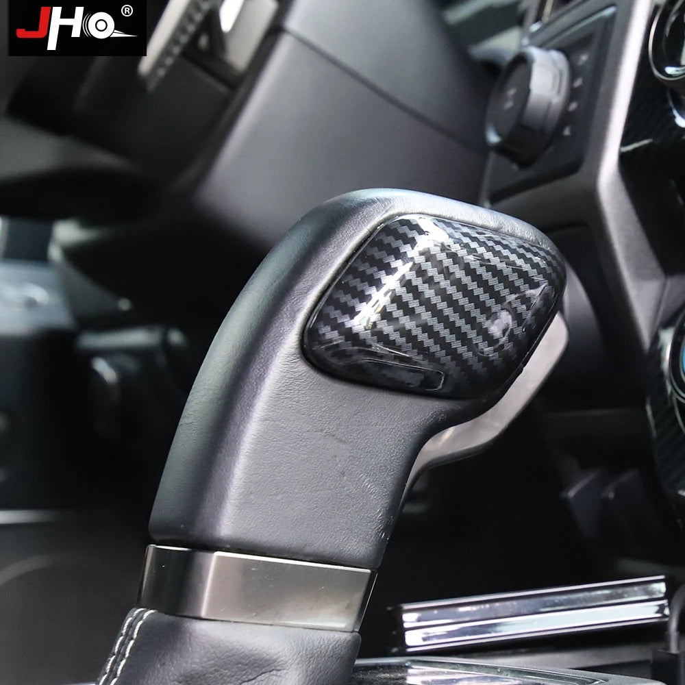 Upgrade Your Ford F150 2016-2020 with Carbon Grain Shift Handle Overlay Trim