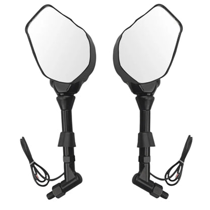 LED Skeleton Claw Motorcycle Mirrors – Universal 10mm Rearview Mirror Set