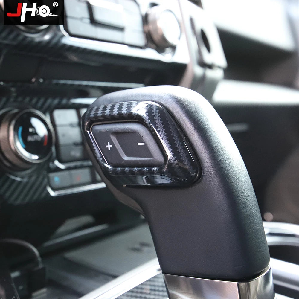 Upgrade Your Ford F150 2016-2020 with Carbon Grain Shift Handle Overlay Trim