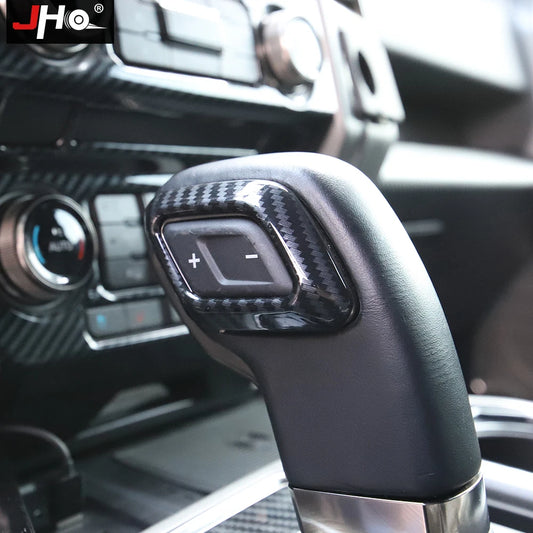 Upgrade Your Ford F150 2016-2020 with Carbon Grain Shift Handle Overlay Trim