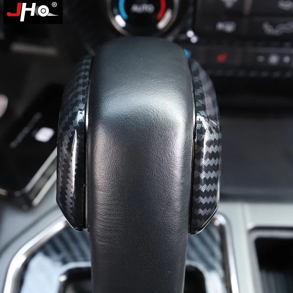Upgrade Your Ford F150 2016-2020 with Carbon Grain Shift Handle Overlay Trim