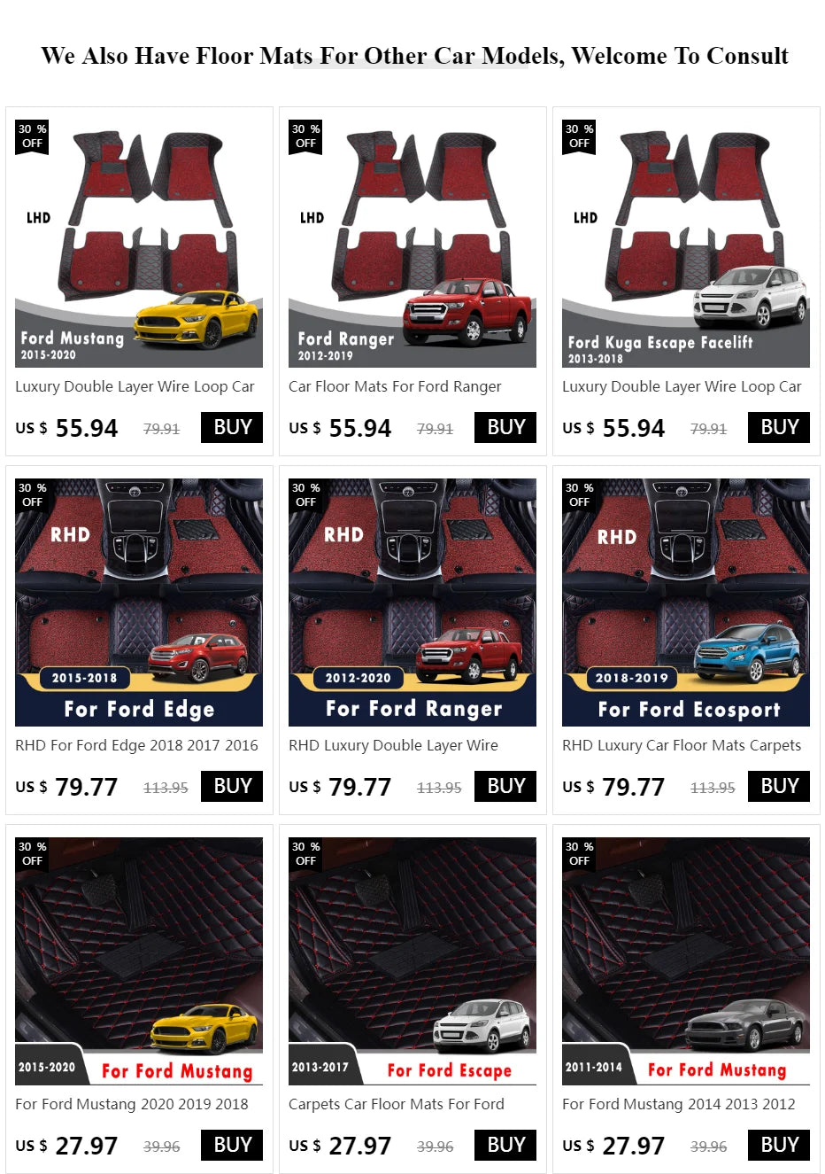 Custom Waterproof Floor Mats for Ford F-150 (2011–2014) – Luxury All-Weather Protection