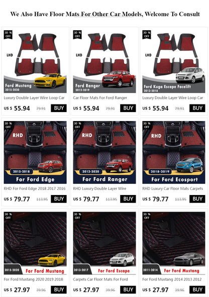 Custom Waterproof Floor Mats for Ford F-150 (2011–2014) – Luxury All-Weather Protection