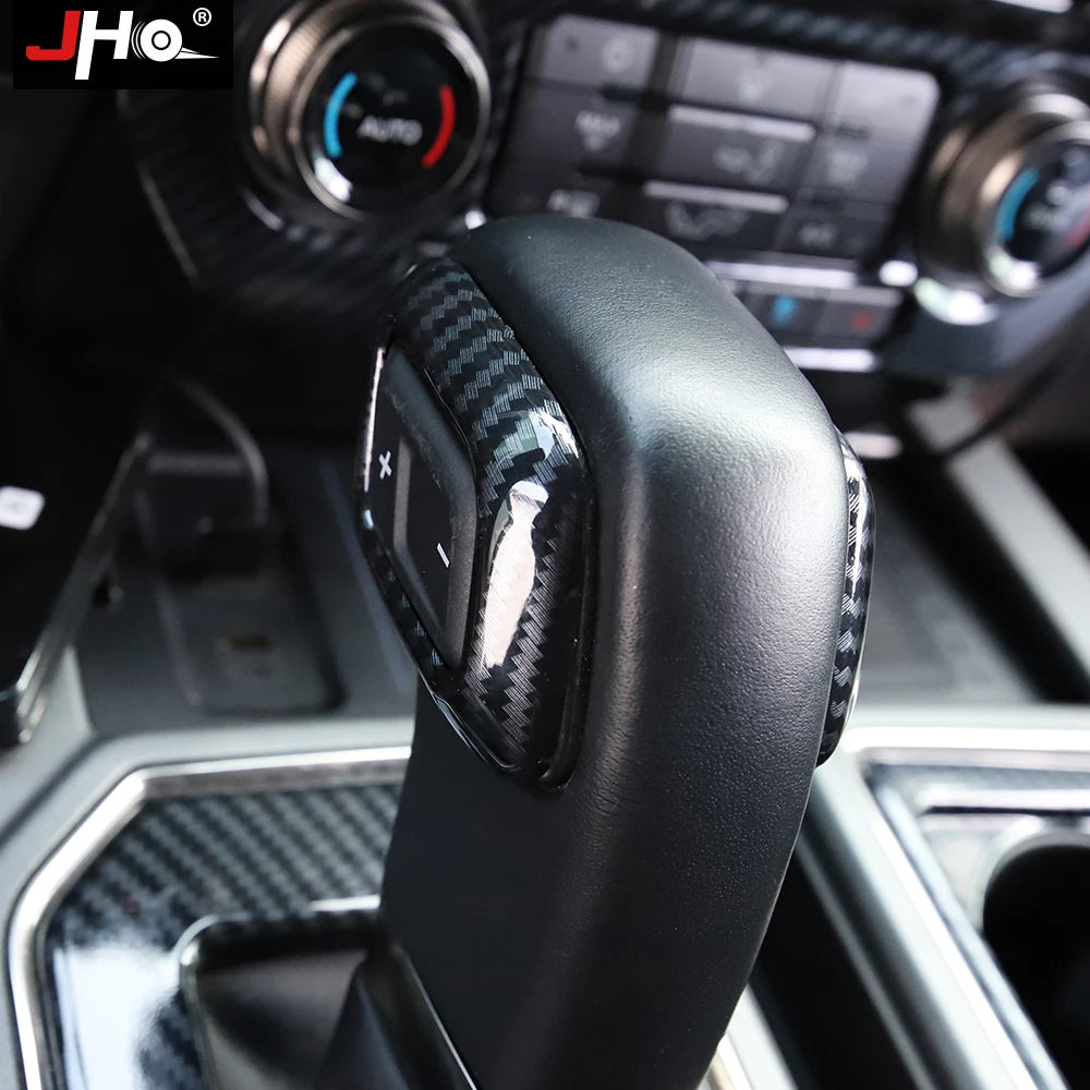 Upgrade Your Ford F150 2016-2020 with Carbon Grain Shift Handle Overlay Trim